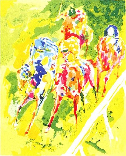 Leroy Neiman Along The Rail